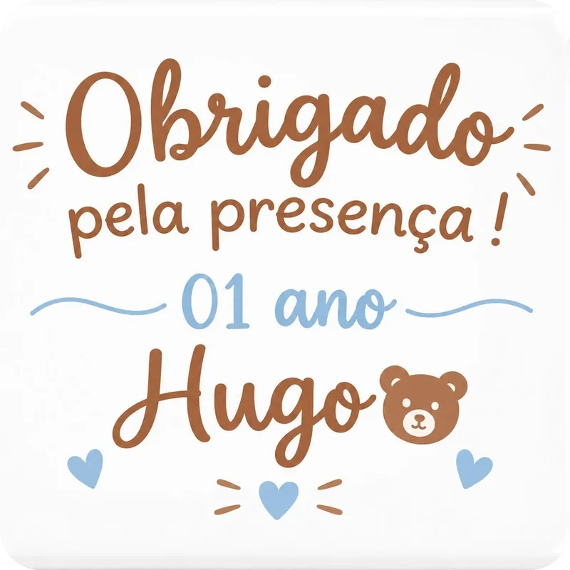 Ímã de lembrancinha de aniversário